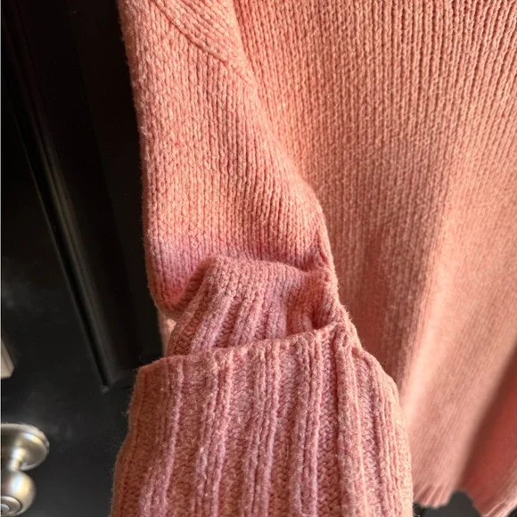 Free People Brookside Tunic Sweater light Pink Size Small - Picture 2 of 9